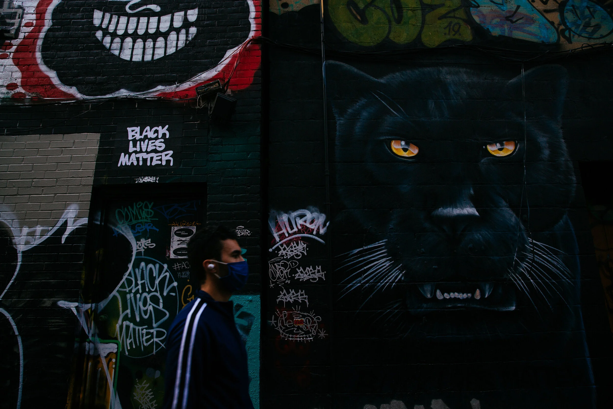 (1/2) Graffiti has been used to express the voice of city residents outside of traditional exhibition spaces. While street art contributing to the Black Lives Matter movement has been viewed by some as vandalism, it allows communities to reclaim thei